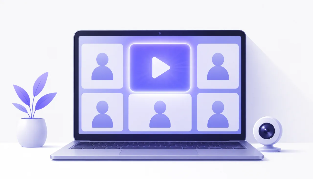 The FakeCam window streaming a video to the virtual camera